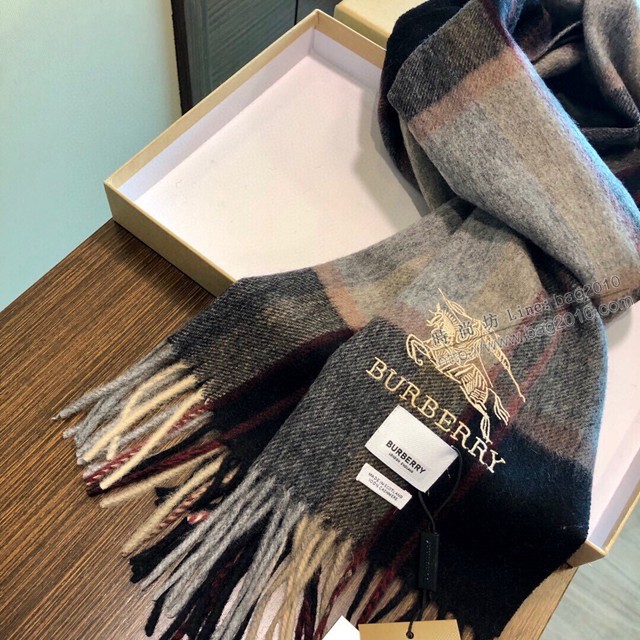 Burberry專櫃同步爆款保暖親膚羊絨圍巾 巴寶莉2021新品羊絨圍巾  mmj1502